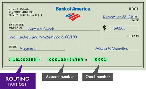 121000358|121000358 Bank of America Routing Number .